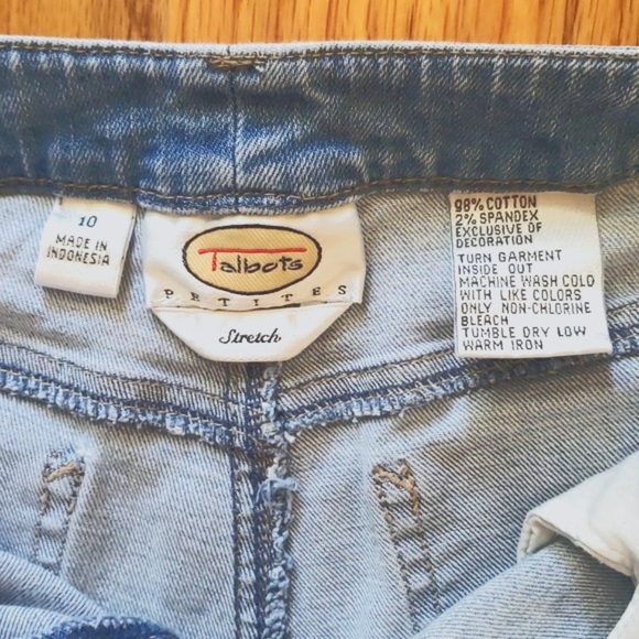 Talbots- Stretch 5-Pocket Light Blue Jeans Size: 10 - Picture 9 of 12